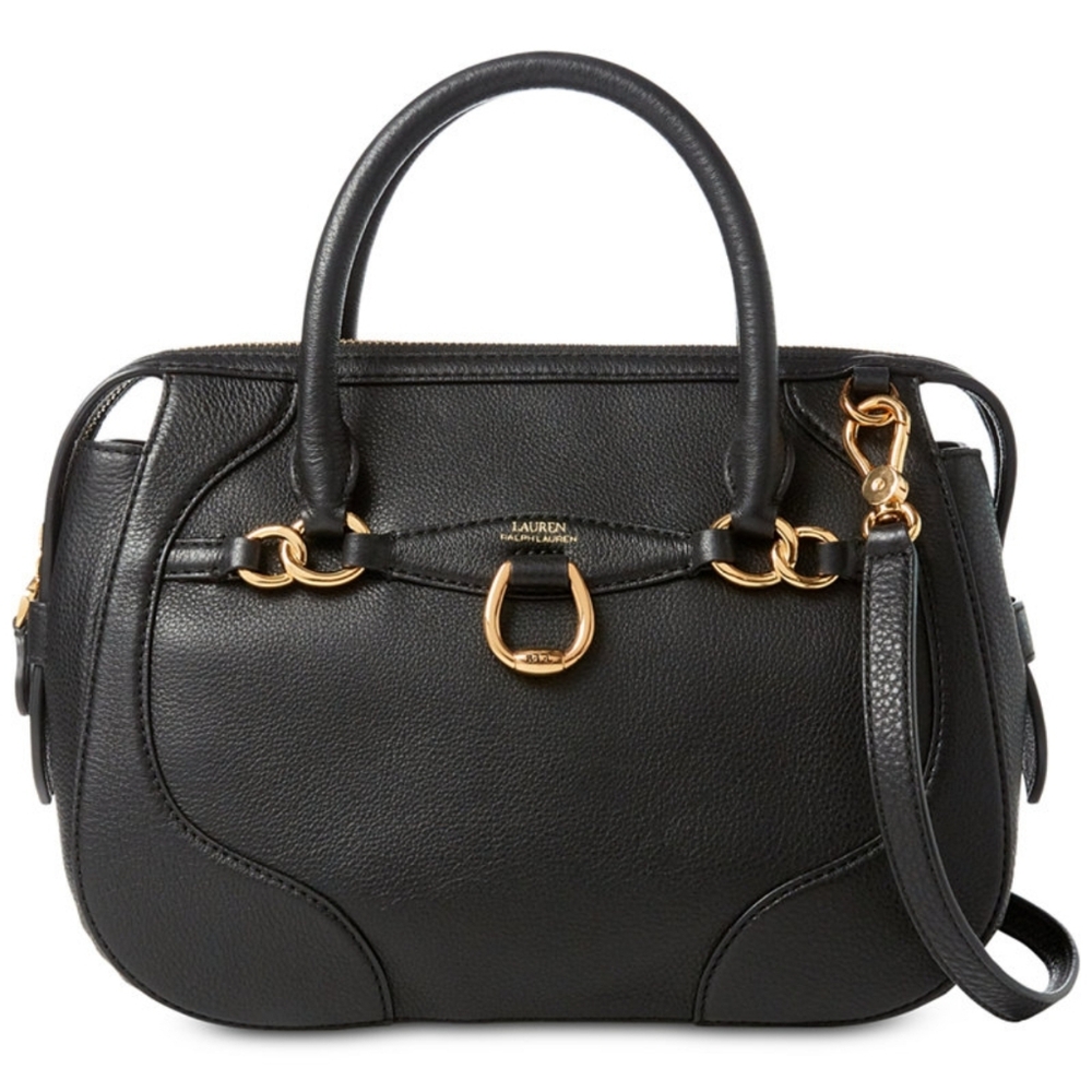 (1770) LAUREN RALPH LAUREN Stonegate Leather Satchel - Picture 2 of 8